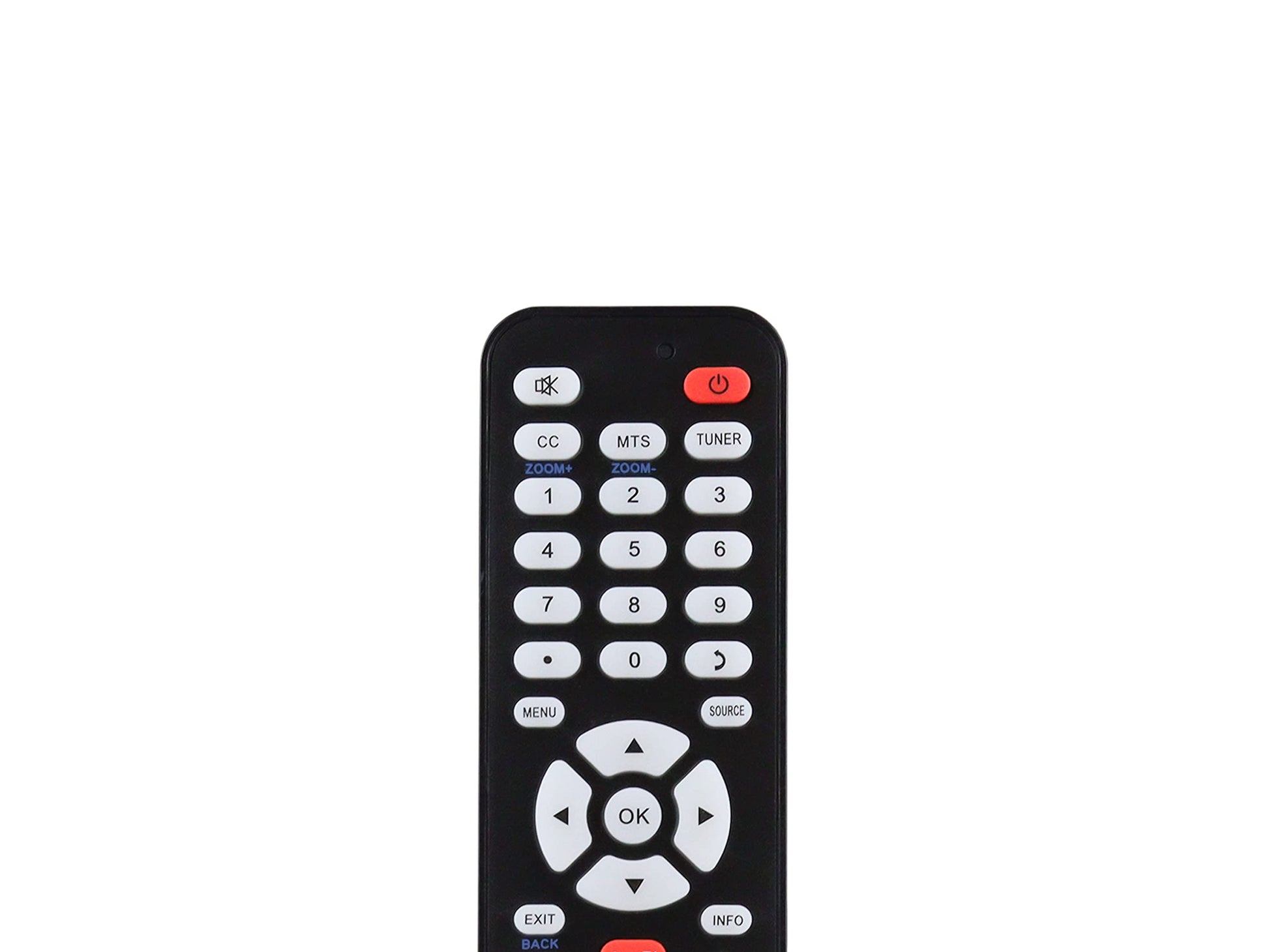Control Remoto ATVIO Smart TV Letras Azules Pantalla