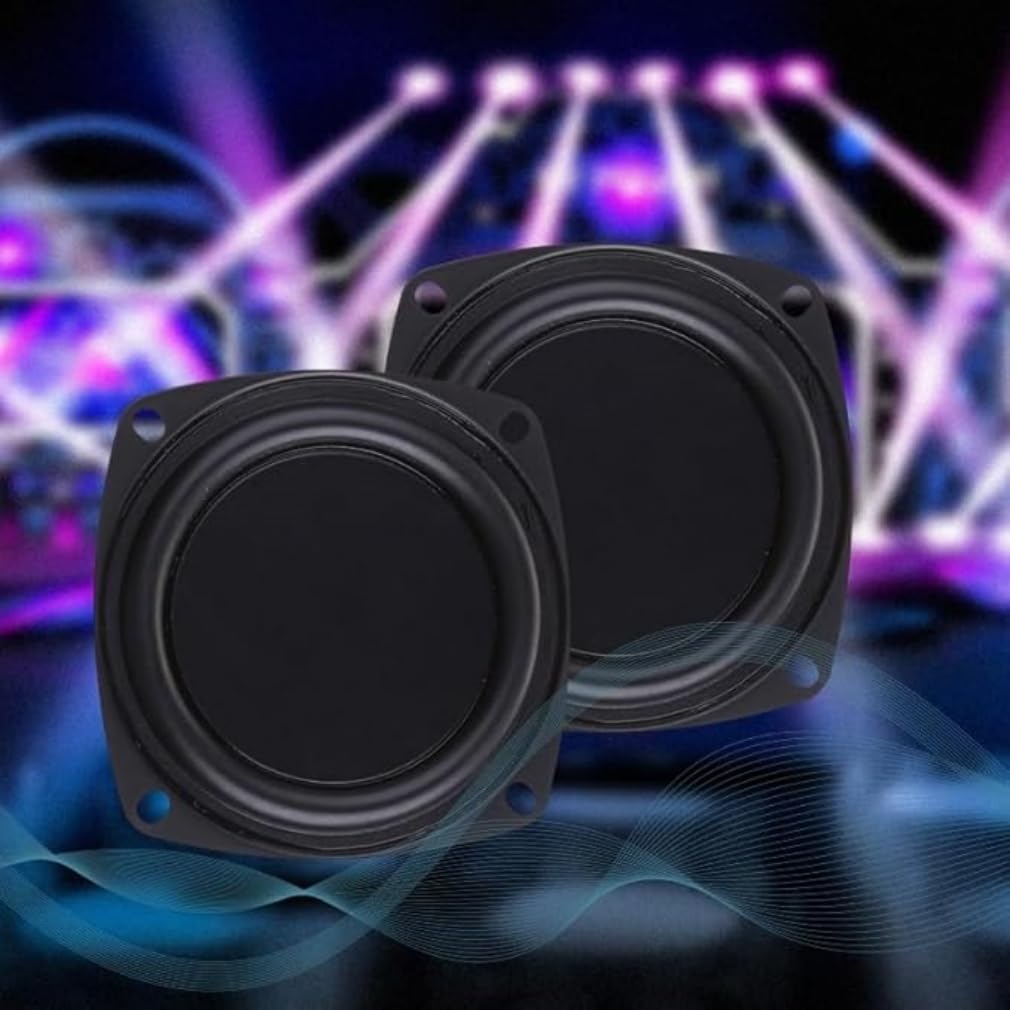 Película de radiador pasivo para subwoofer, membrana de altavoz de graves de 4 pulgadas, paquete de 2, reparación de altavoces de bricolaje (cuadrado)