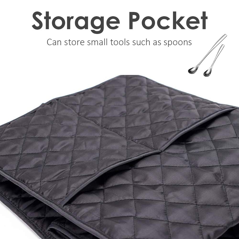 COOSOO - Funda para cafetera, resistente a las manchas, lavable, con bolsillo de almacenamiento, protección contra el polvo, cafetera y electrodomésticos, para cocina