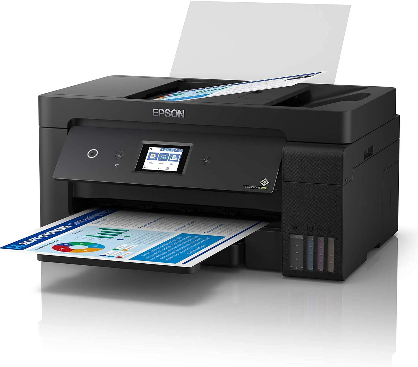 Epson Multifuncional Ecotank L14150 Duplex, Tanque de Tinta a Color para Negocio con ADF para Formato Ancho, Wi-Fi Direct - Ethernet, Fax