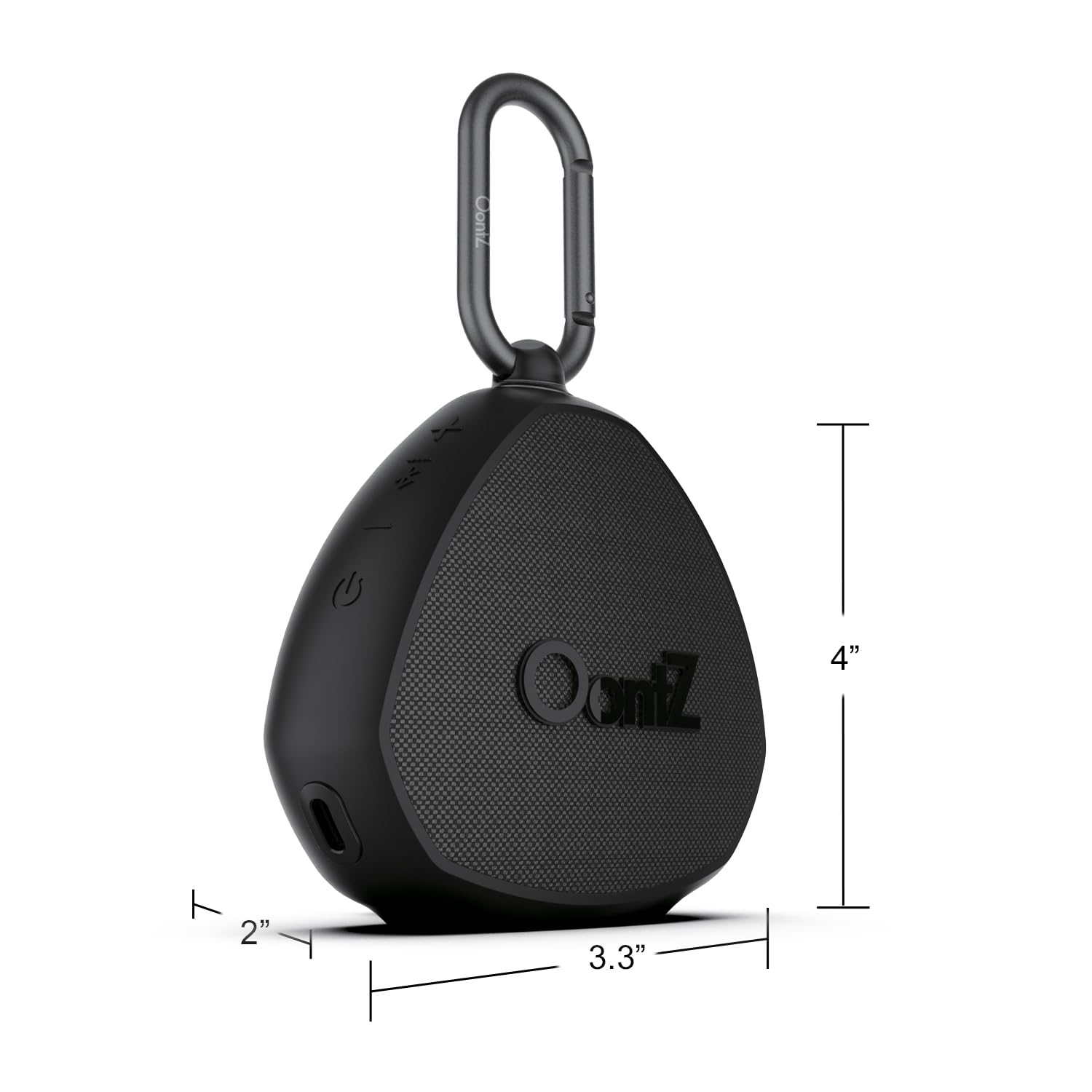 OontZ - Altavoz Bluetooth inalámbrico portátil con mosquetón, 12 W IPX7 Impermeable al Aire última intervensión