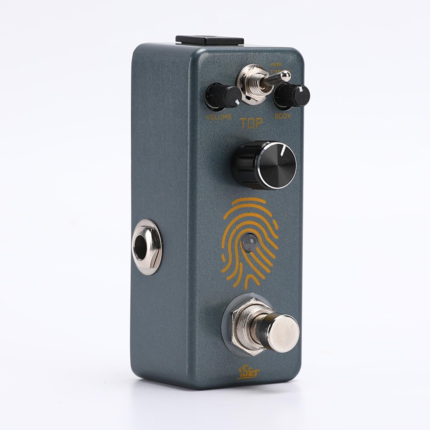 ISET Pedal de guitarra AC Stage con huellas de dedos, pedal acústico para guitarra eléctrica, bajo, True Bypass