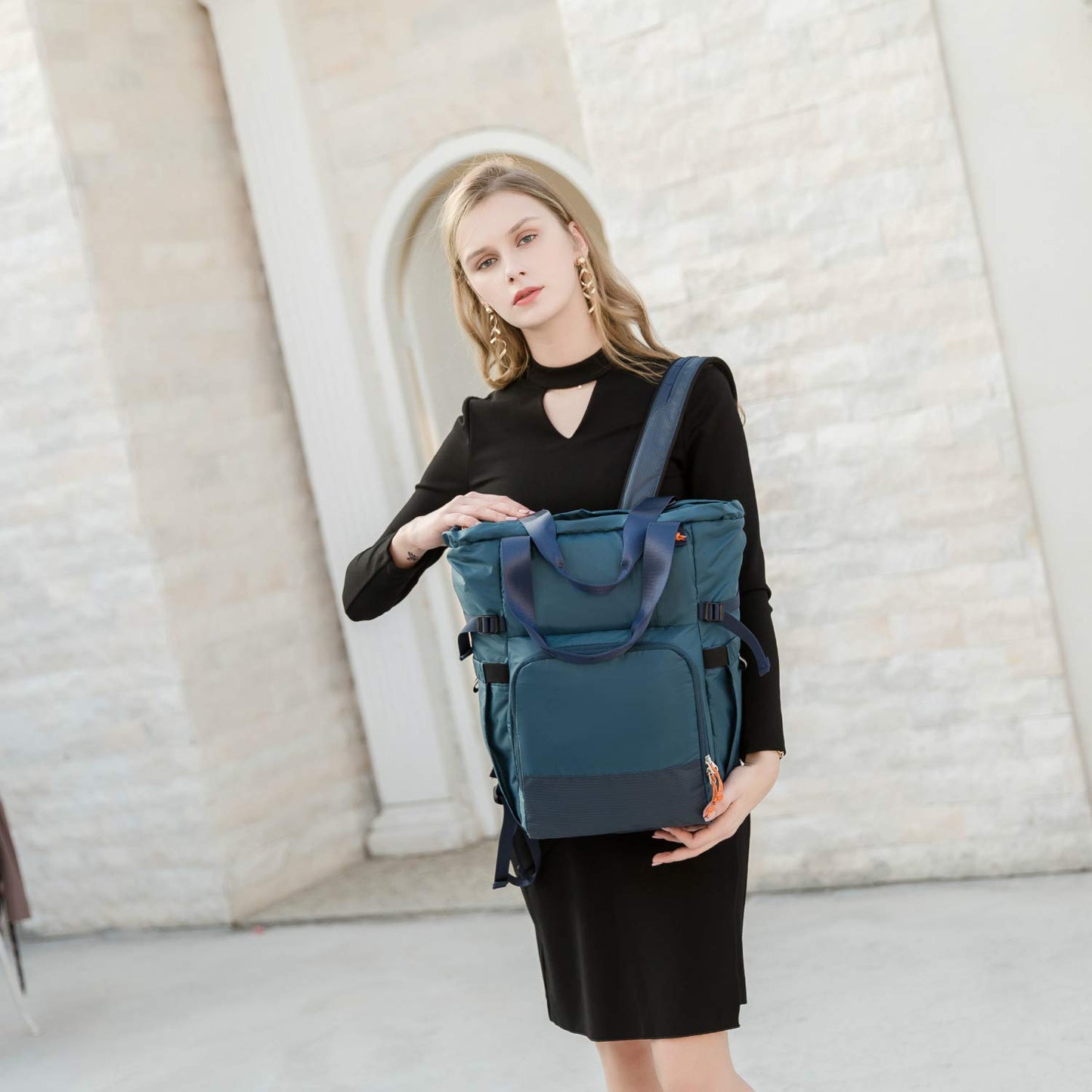 Ultra Lightweight Convertible Travel Nappy Bag Backpack With A Casual Sporty Design. (Plum Wine)