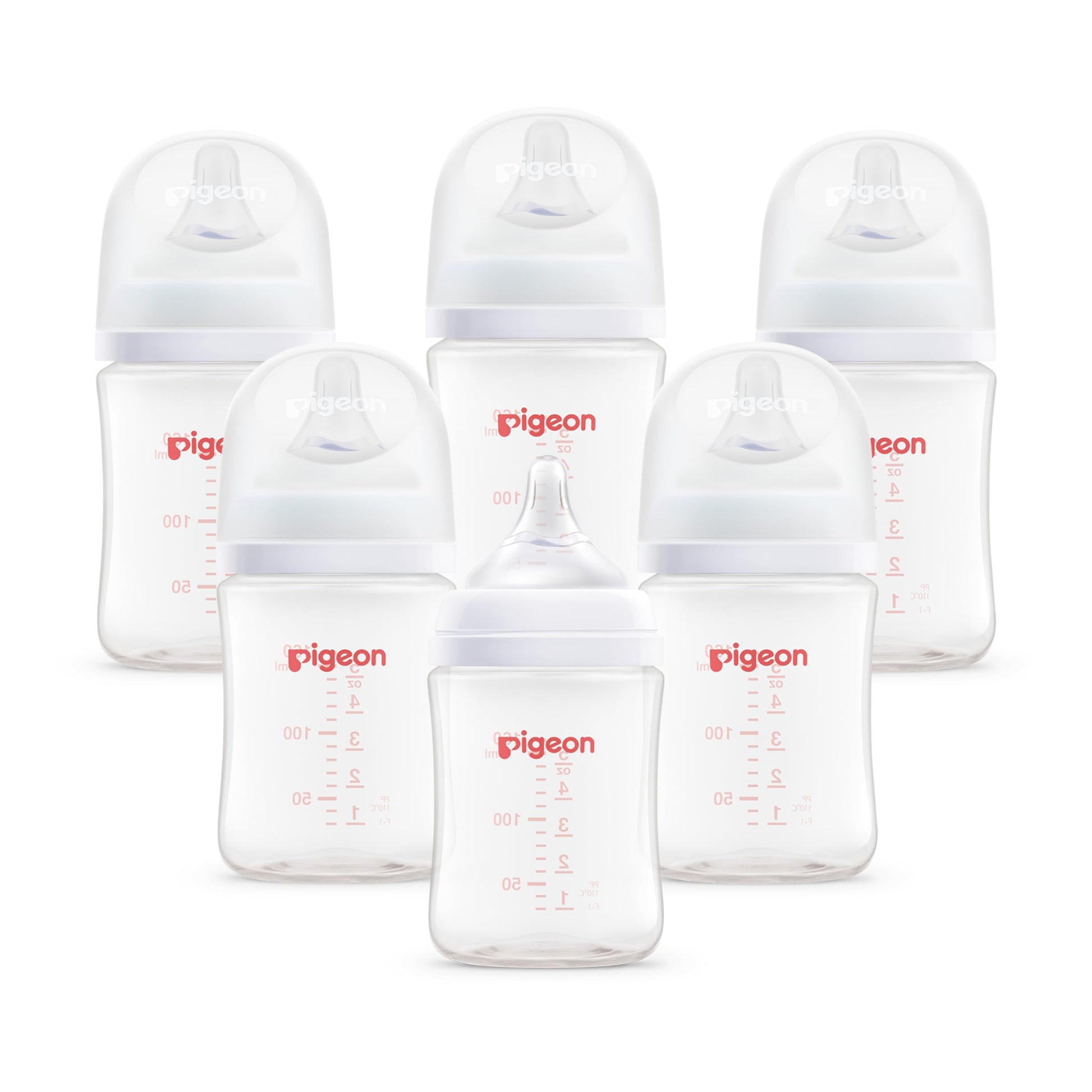 Set de Biberones Pigeon Soft Touch Boca Ancha Libre BPA