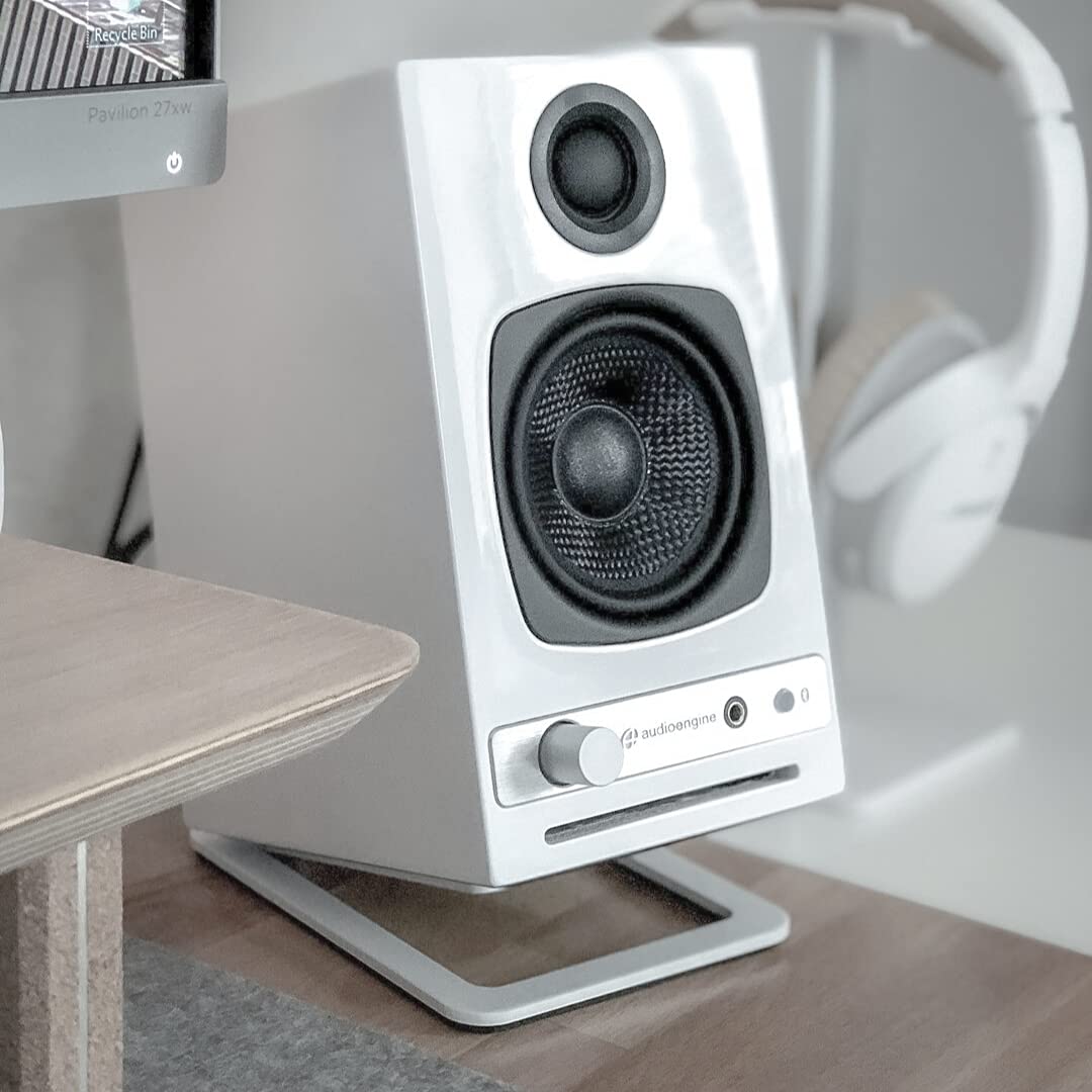 Audioengine Altavoces de Escritorio inalámbricos Bluetooth A2 HD: Bocinas para mi Computadora de 60 W para música y Juegos