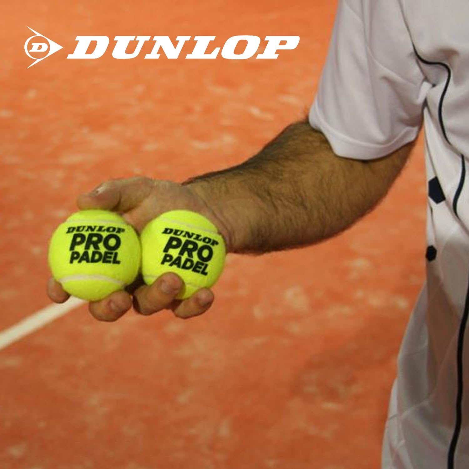 DUNLOP Sports Pro - Pelota de pádel (3 Bolas), Color Amarillo