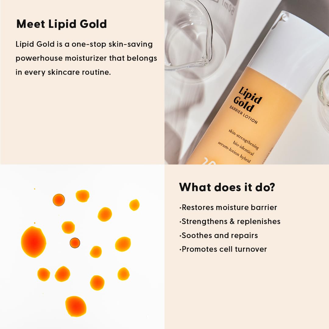 Hidratante Stratia Lipid Gold con Ceramidas y Niacinamida para Fortalecer e Hidratar la Piel