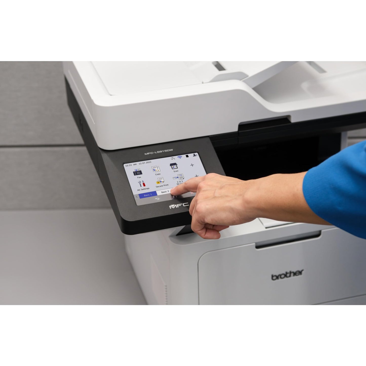Brother MFC-L5915DW Impresora láser monocromática empresarial Todo en uno con impresión de bajo Costo y Red inalámbrica