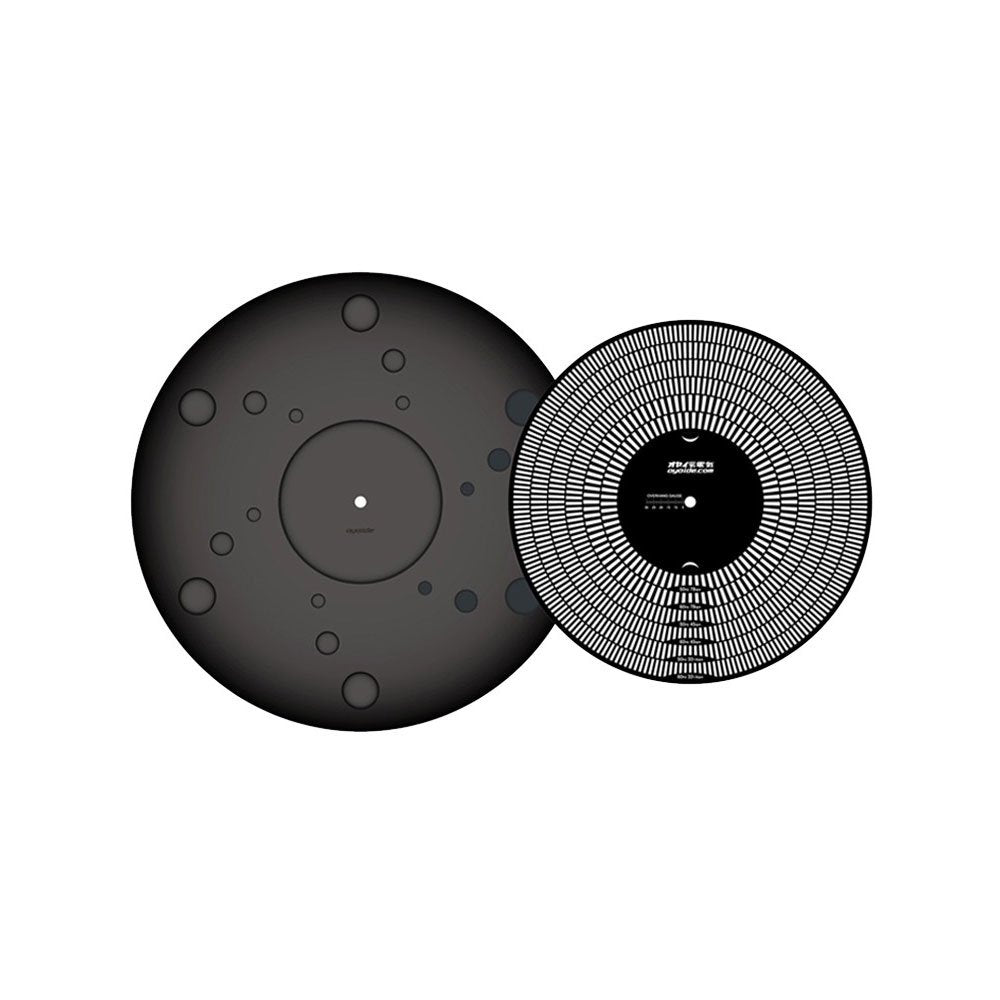 Oyaide BR-12 - Alfombrilla giratoria (incluye un disco Strobo y un manómetro de voladizo)