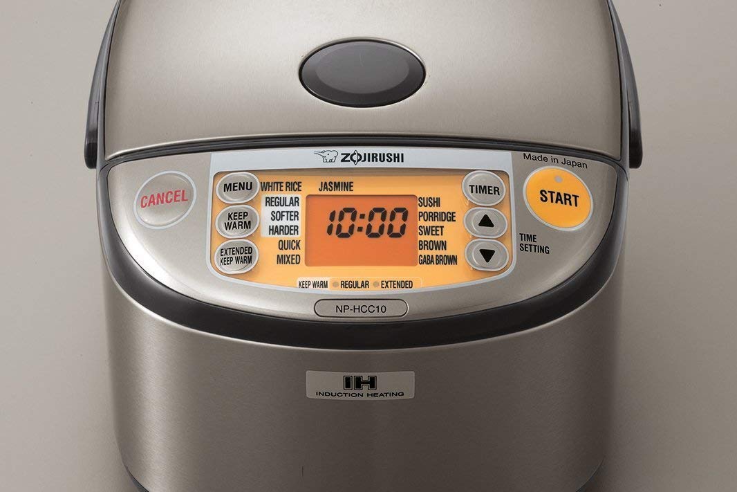 Cocina de Arroz y Calentador Zojirushi Inducción Gris Oscuro Inoxidable