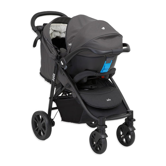 Joie Carriola para Bebe Litetrax 4, Carreolas de Viaje con Silla Portabebe, Carriolas para Bebe con Asiento Safety, Carreola Moderna para Bebe Plegable y Ergonomica