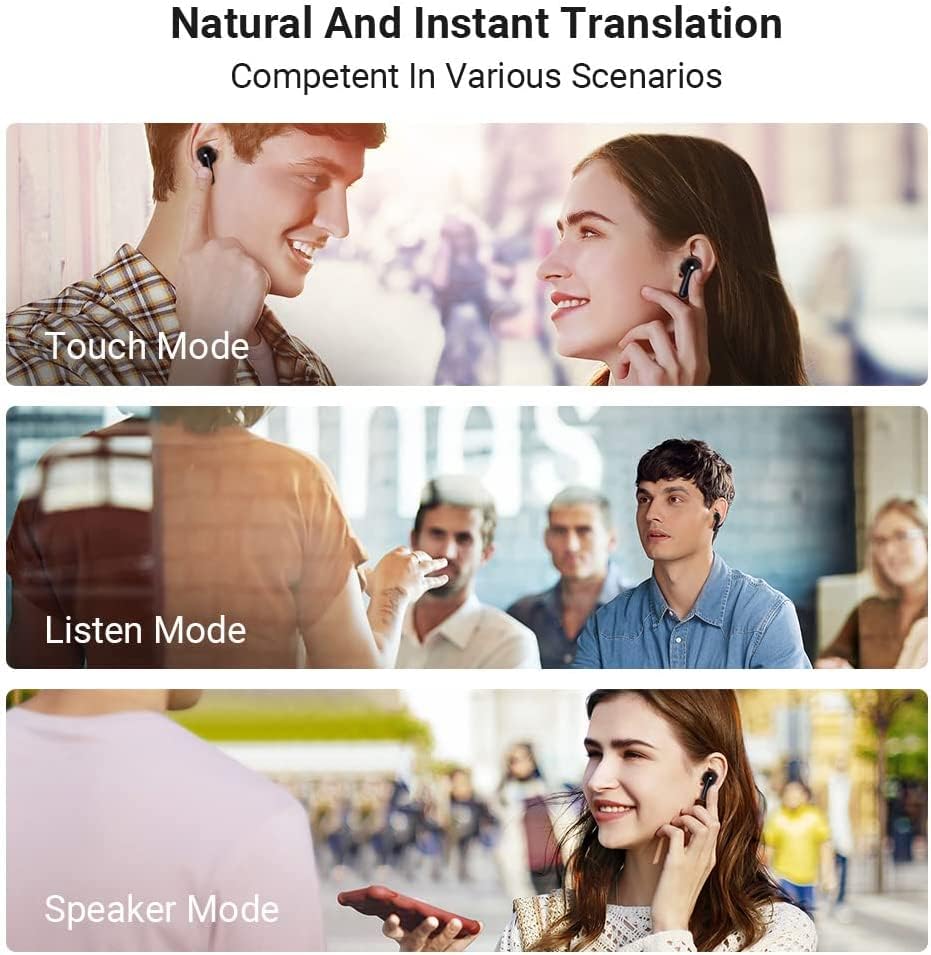 Auriculares Traductores Timekettle M3 Blanco Bidireccional con Aplicación para 40 Idiomas