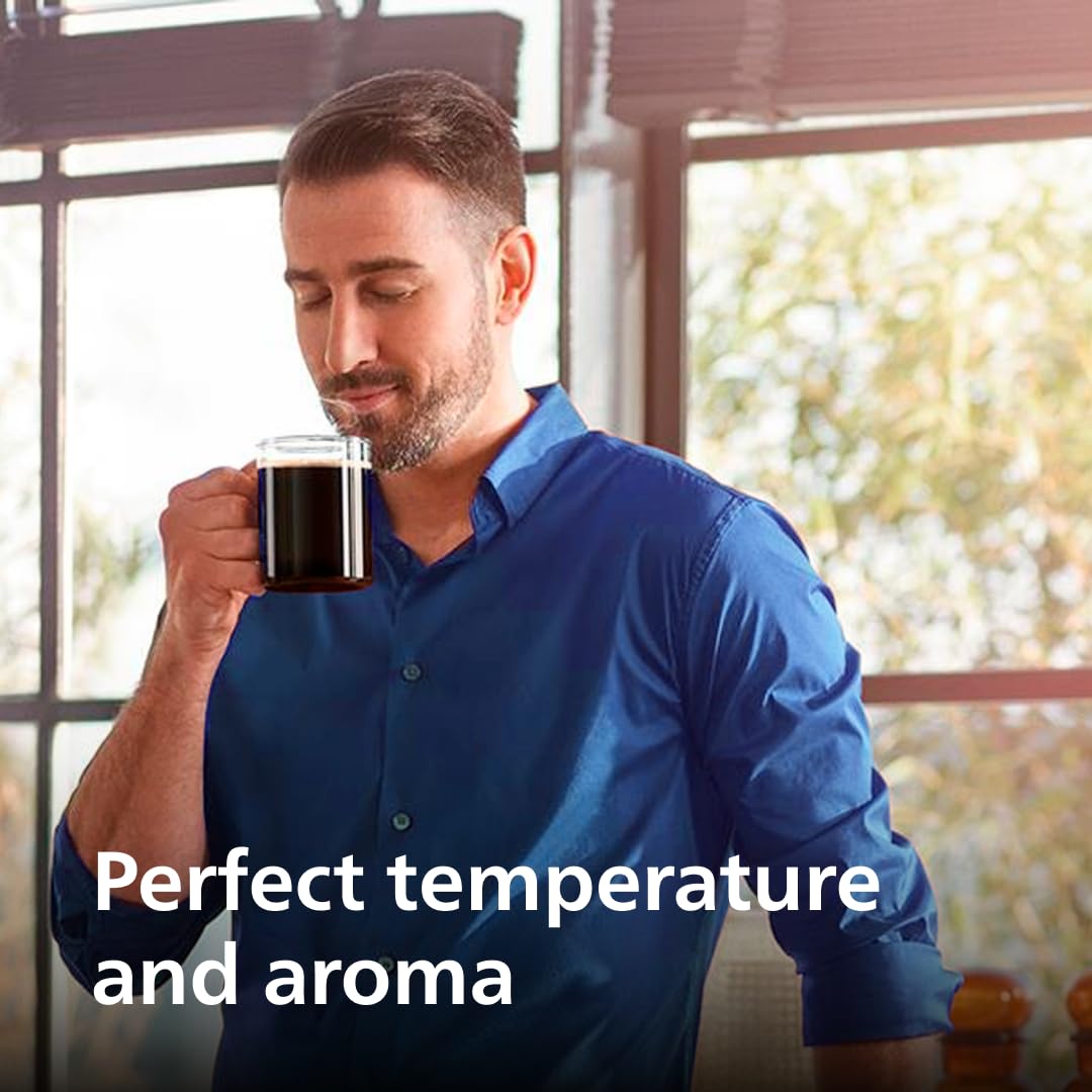 Máquina de Espresso Philips Super Automática Negro con Molino Integrado Serie 1200 y Espumador de Leche
