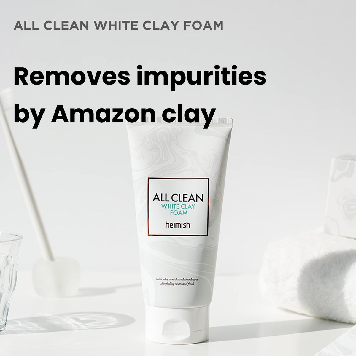 Heimish All Clean White Clay Foam, 150 G
