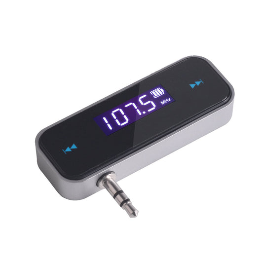 Transmisor FM Inalámbrico Beinhome Negro con Puerto Auxiliar 3.5mm Integrado para Automóvil