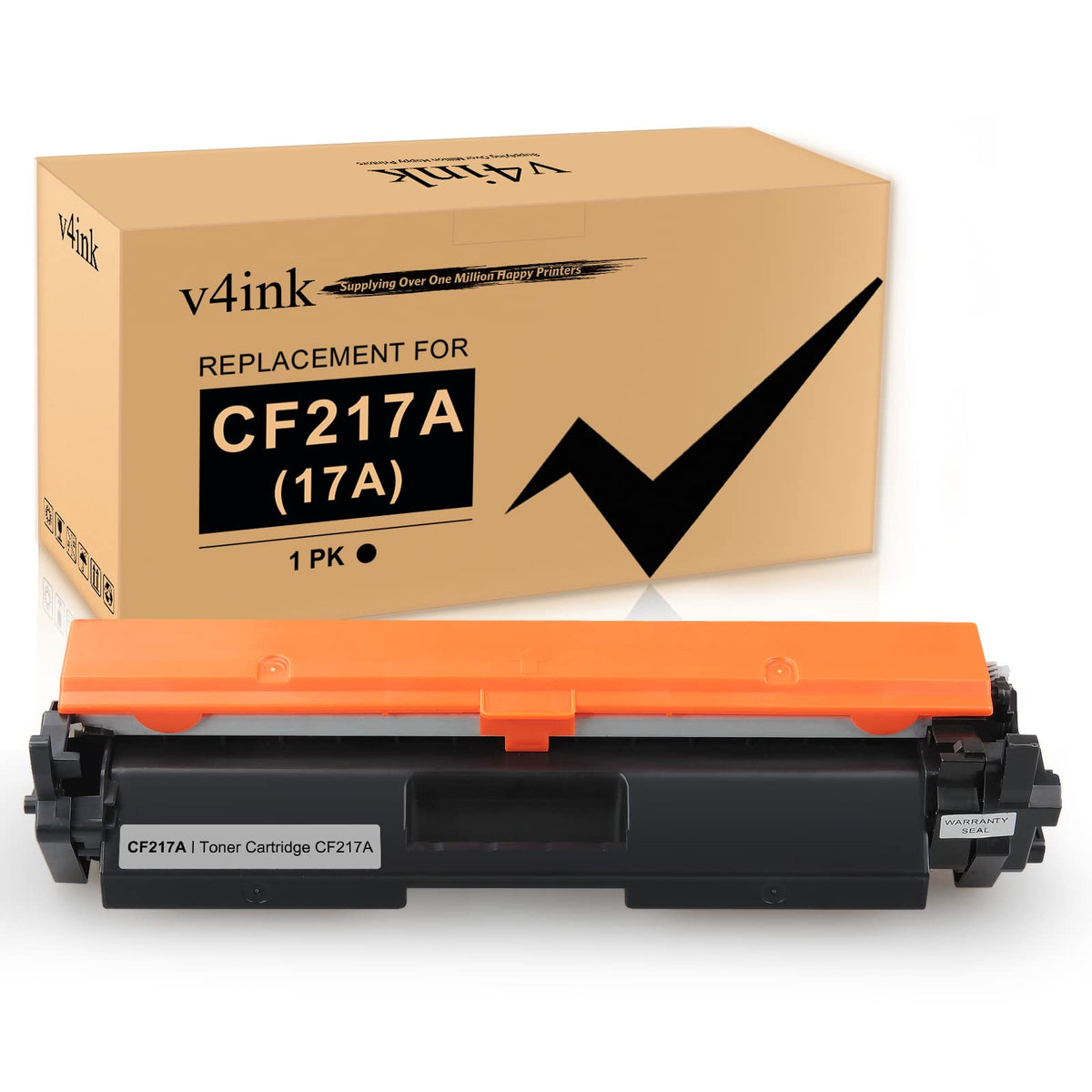 Cartucho de Tóner v4ink Negro Compatible para Impresora HP 17A 1 Paquete