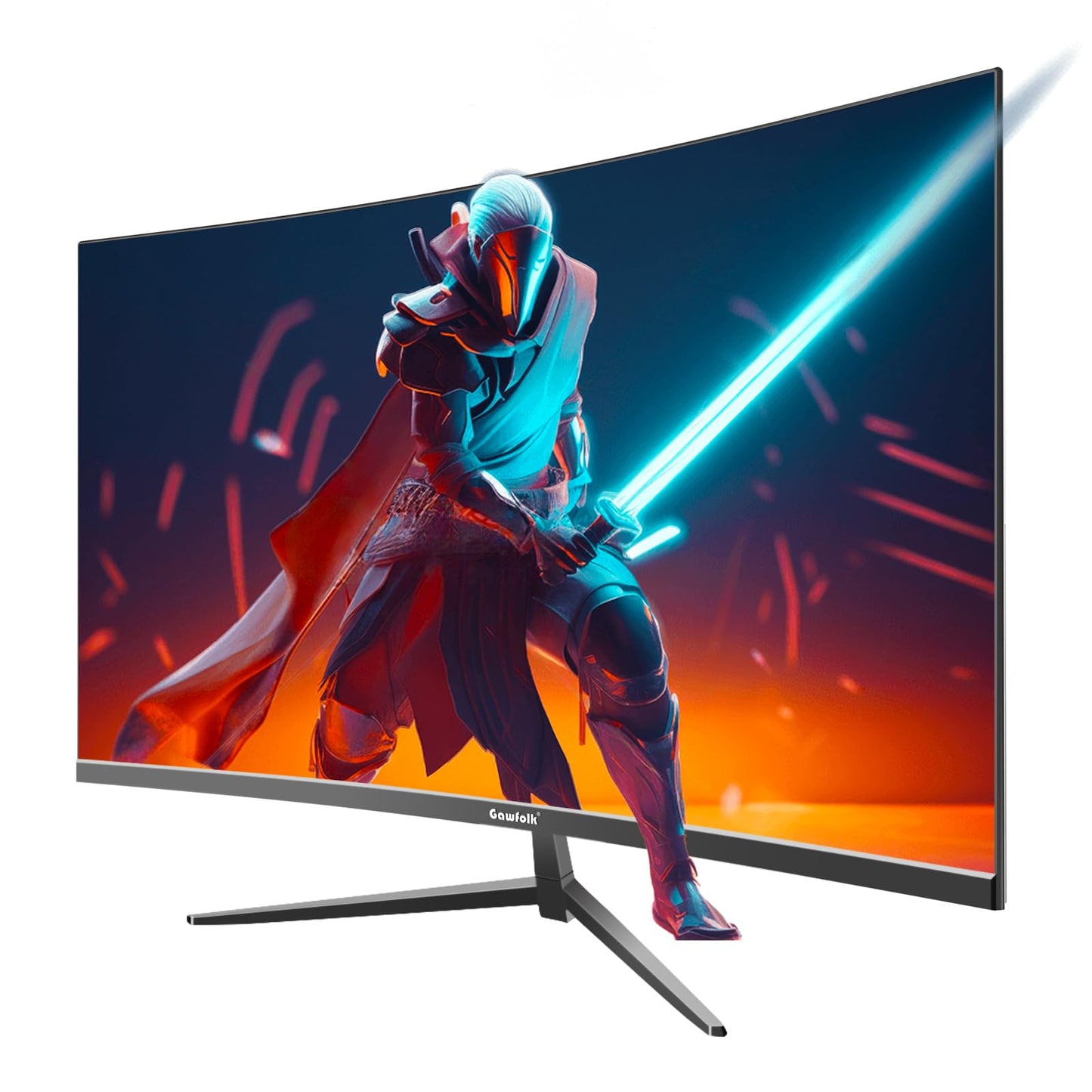 Gawfolk Monitor de Computadora Curvo de 32 Pulgadas QHD (2560 x 1440) 2K 1500R 75HZ VA Para Hogar, Oficina y Dormitorio
