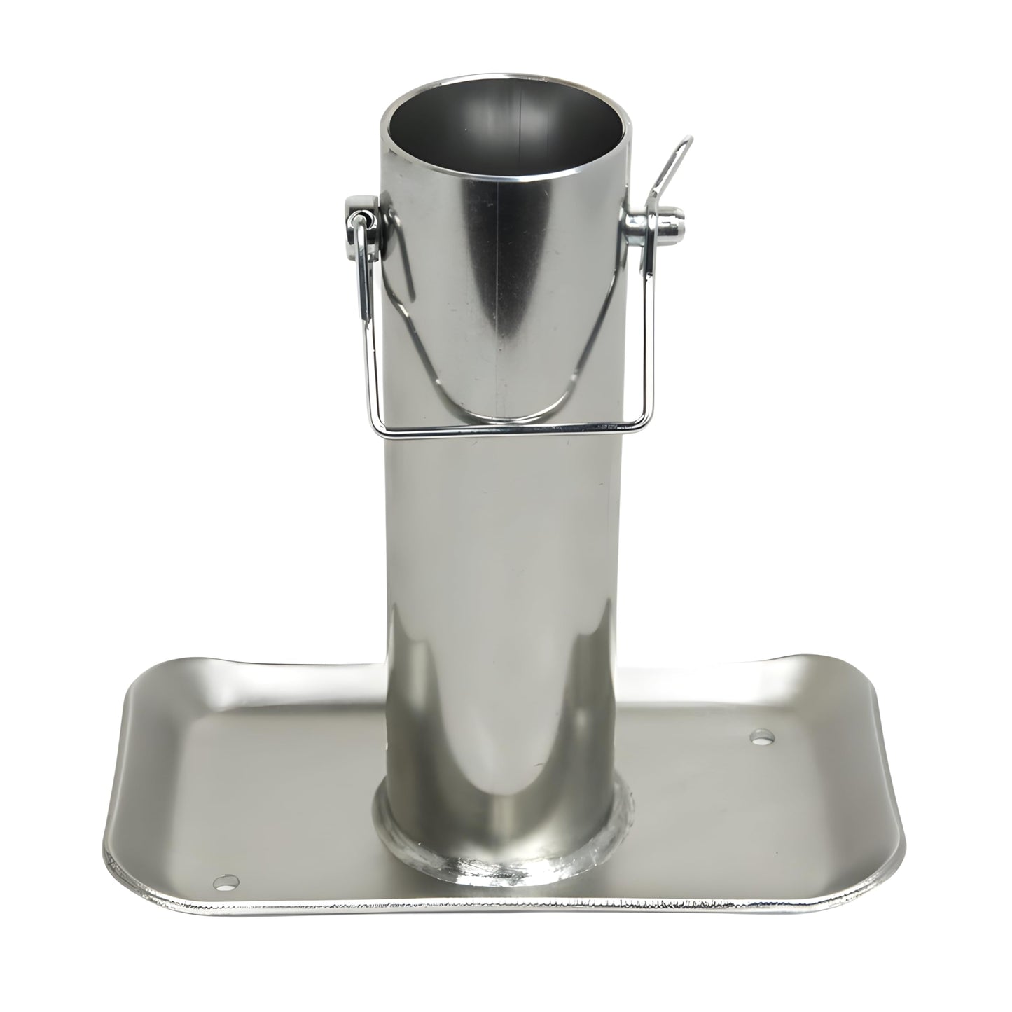 Jeremywell - Placa de pie desmontable para remolque de 5000 libras de capacidad con base de pin para barco con marco en A, caravana, caravana, 7-1/2 pulgadas de longitud de tubo