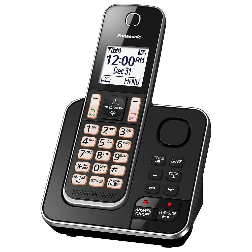 Panasonic KX-TGD392CB inalámbrico contestador automático Negro 2 Auriculares (Reacondicionado)