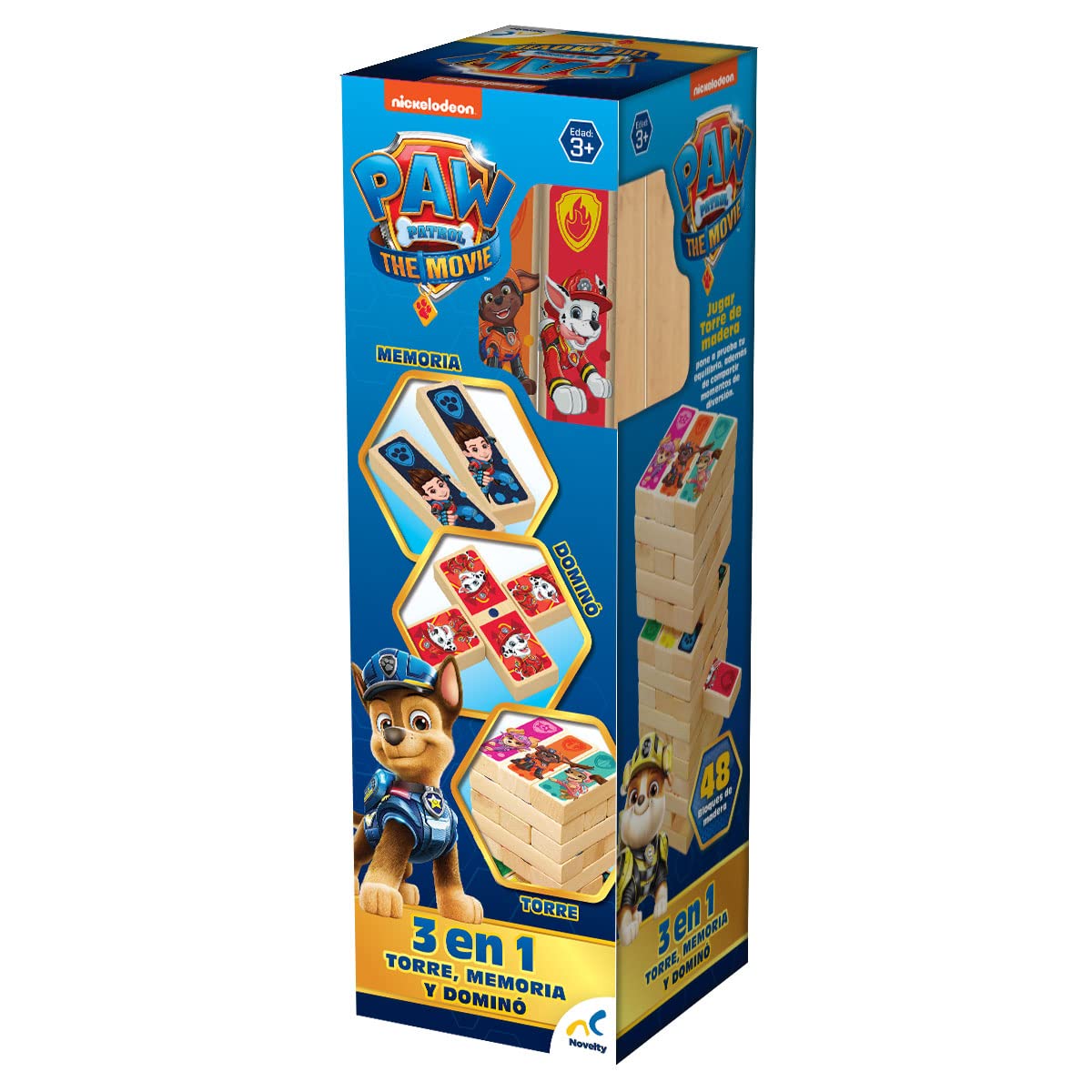 Torre De Madera Novelty Corp Paw Patrol The Movie 3 En 1