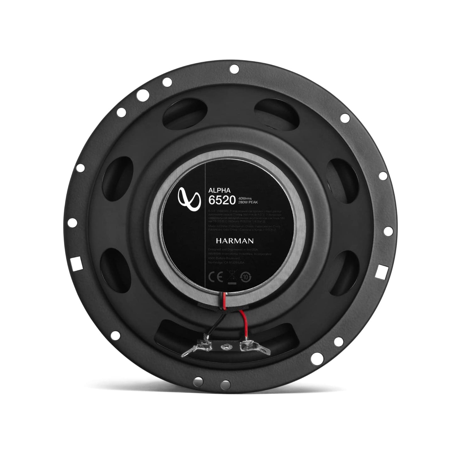 Infinity Alpha 6520 - Altavoces coaxiales de 2 vías (40 W, RMS)