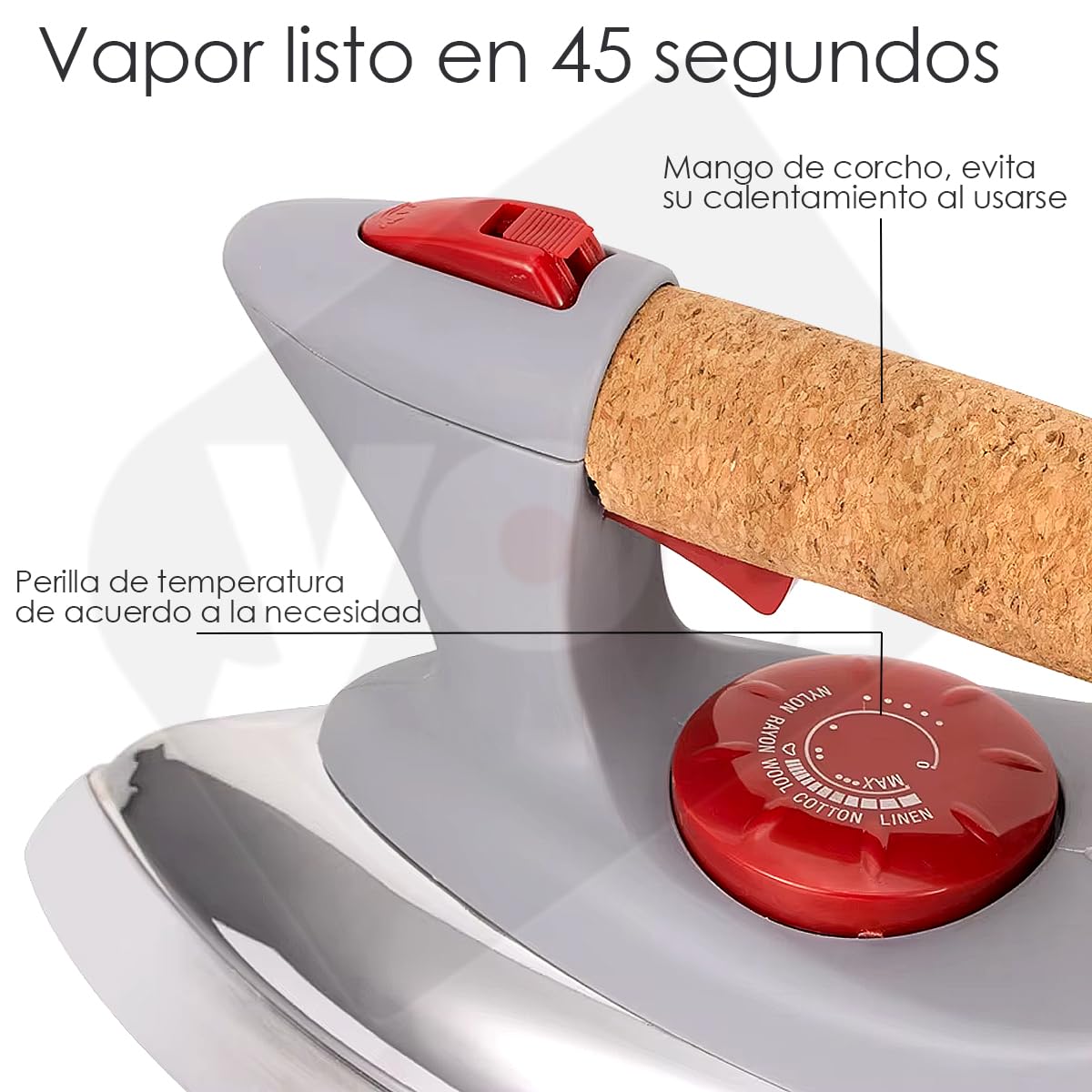 Estación de Planchado a Vapor YOU Acero Inoxidable 2000W 700ml