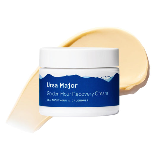 Ursa Major Golden Hour Recovery Cream - Intensely Hydrating yet Fast-Absorbing Natural Face Cream with Black Currant, Calendula and Sea Buckthorn (1.7 fl oz)