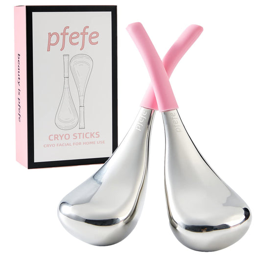 Herramientas de Belleza Cryo Sticks Plata para Cuidado de la Piel Facial