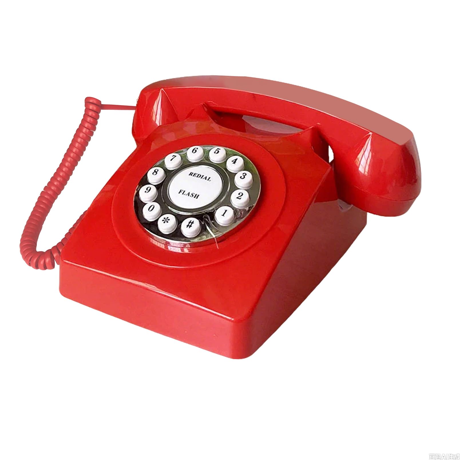 Teléfonos de línea fija para el hogar, TelPal - Teléfono con cable para el hogar, teléfono de escritorio retro, teléfono clásico vintage de estilo antiguo para el hogar, la oficina y el hotel
