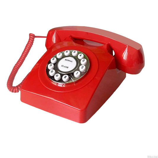 Teléfonos de línea fija para el hogar, TelPal - Teléfono con cable para el hogar, teléfono de escritorio retro, teléfono clásico vintage de estilo antiguo para el hogar, la oficina y el hotel