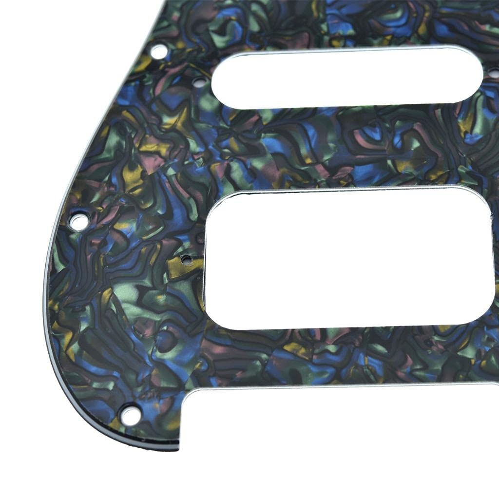 Dopro Golpeador de guitarra Strat HSS de 11 agujeros, 2 tripulaciones Humbucking para American FD Stratocaster Perla de abulón