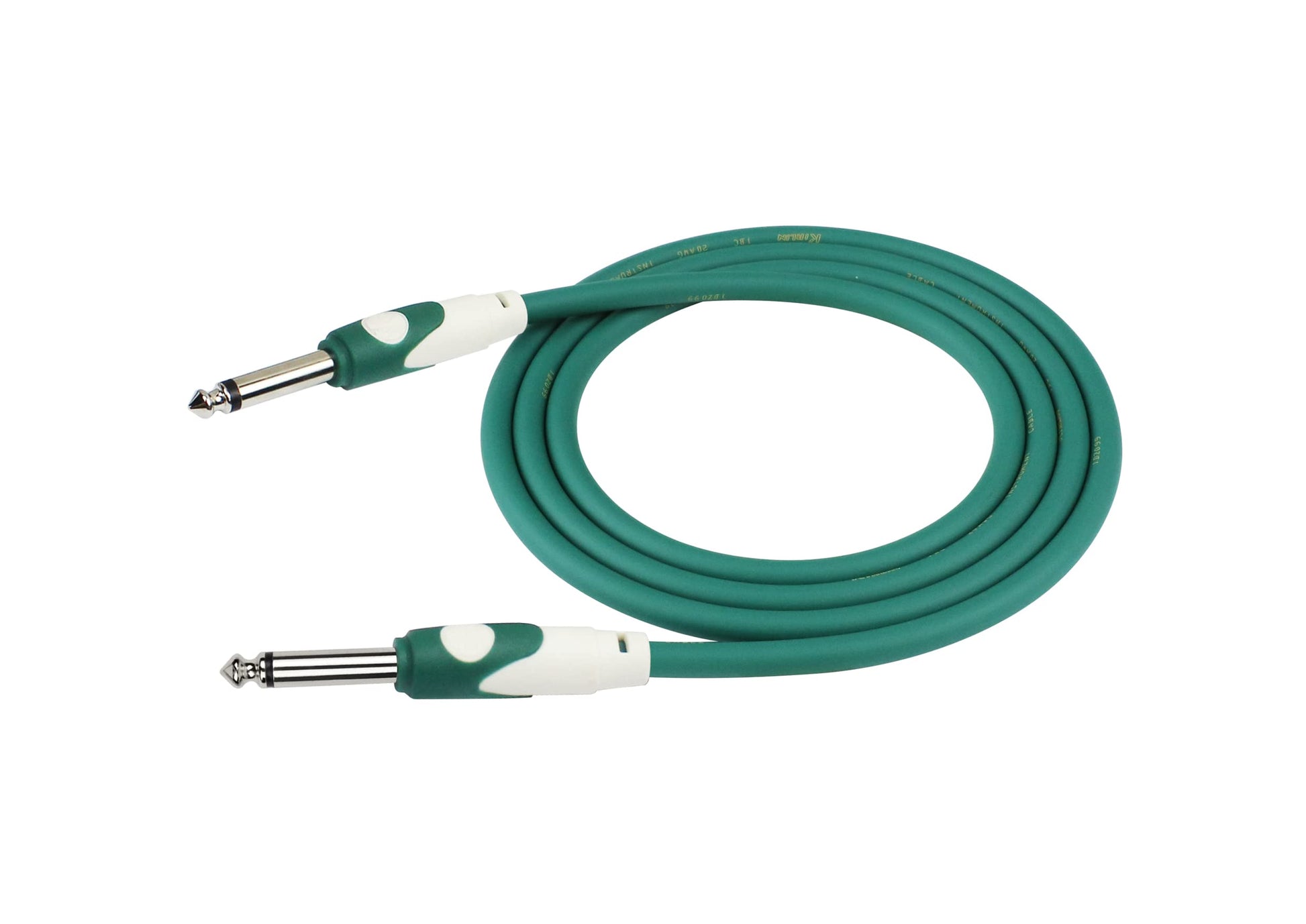 Cable para instrumento Kirlin profesional, 6 metros plug 1/4, LGI201 colores (Verde)