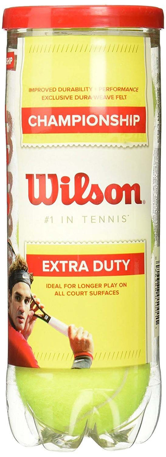 Pelotas de Tenis Wilson Amarillo de Gran Rendimiento, 4 Unidades