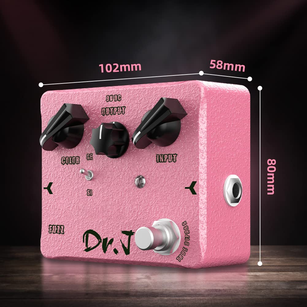Pedal de Fuzz JOYO Dr.J Series D56 Clásico y Moderno para Efecto de Guitarra Eléctrica Edición de Alta Gama