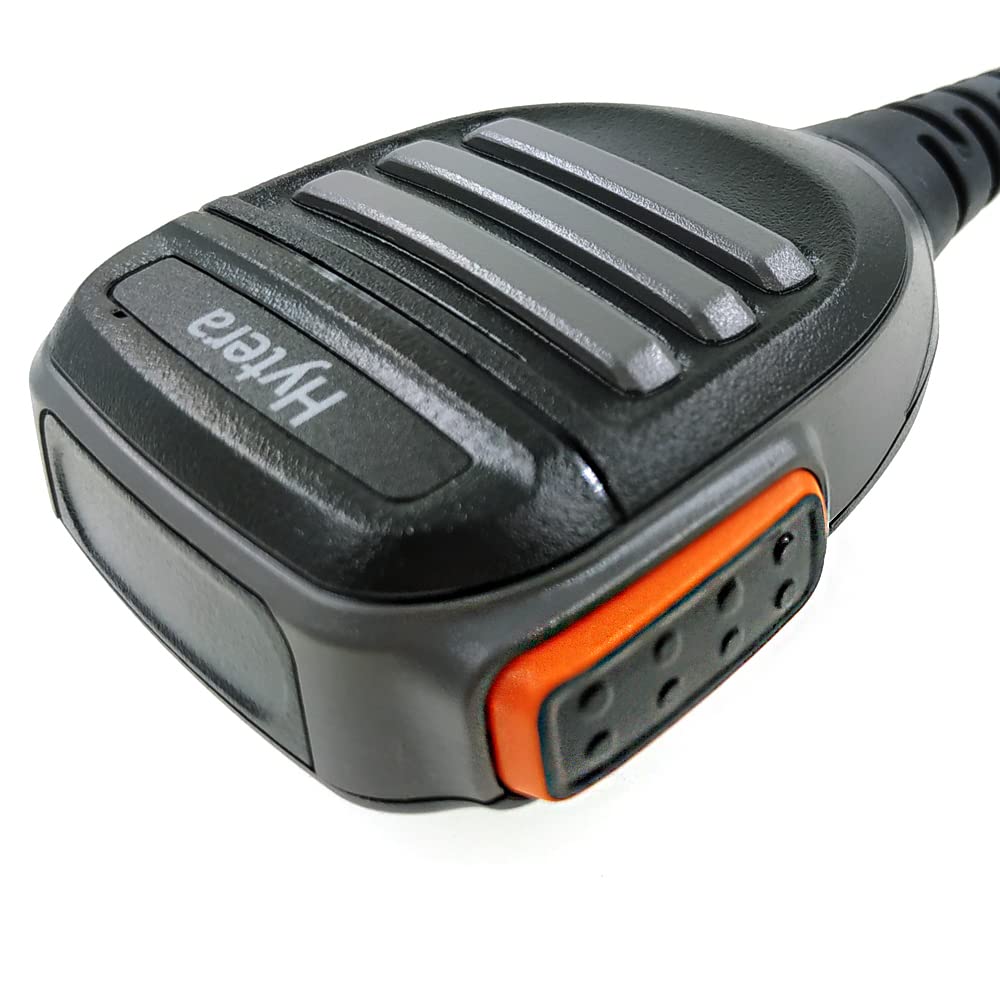 Micrófono Altavoz Portátil ANYSECU Negro IP54 para Radio Bidireccional Hytera