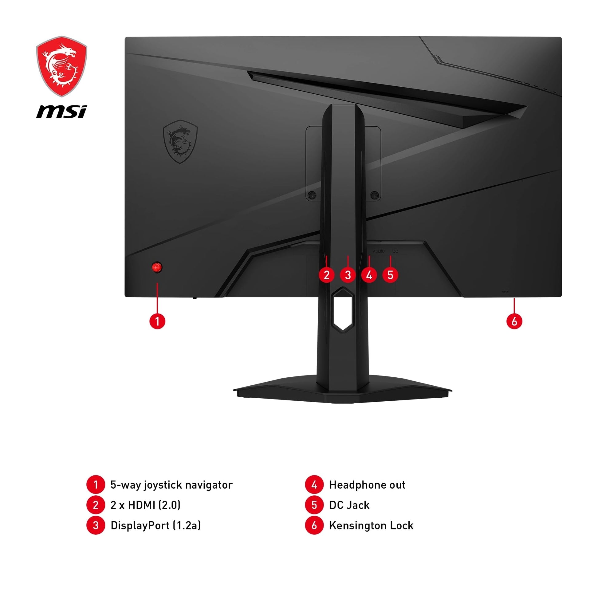 Pantalla de PC MSI Negro Full HD 23.8" 1920 x 1080 Pixeles