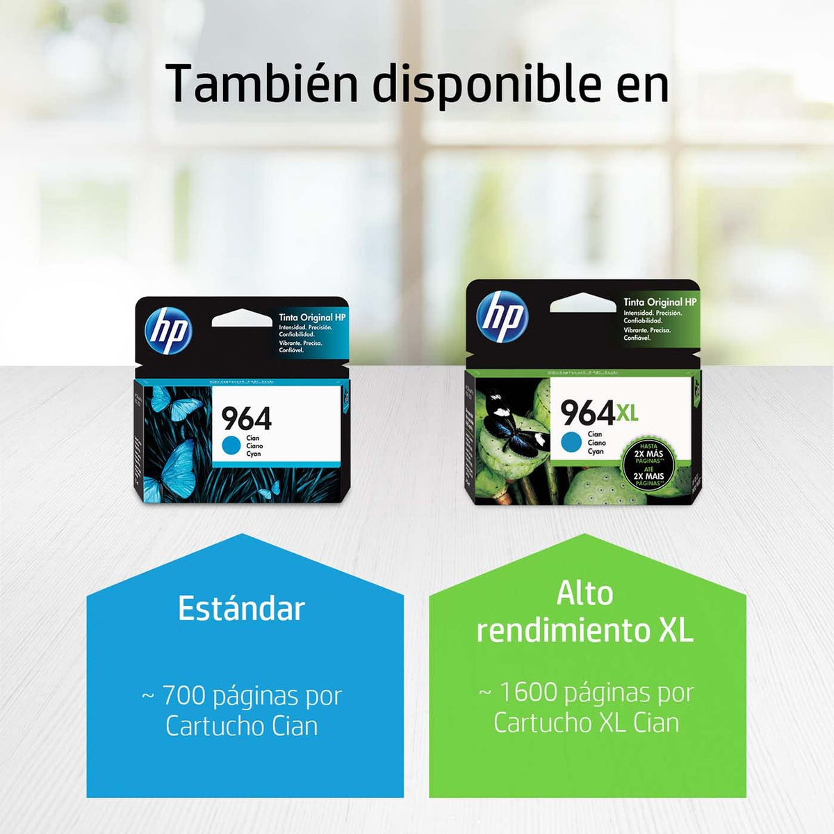 Cartucho de Tinta HP 964 Cian Original para OfficeJet Pro 9010 9020