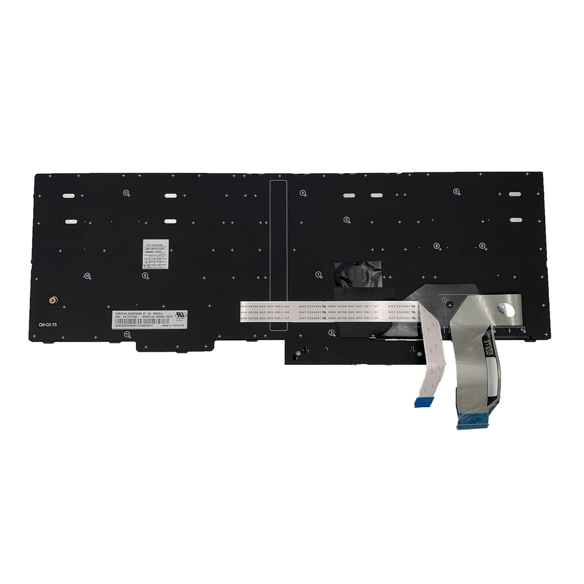 Repuesto de Teclado Tiugochr Lenovo ThinkPad Negro para Laptop