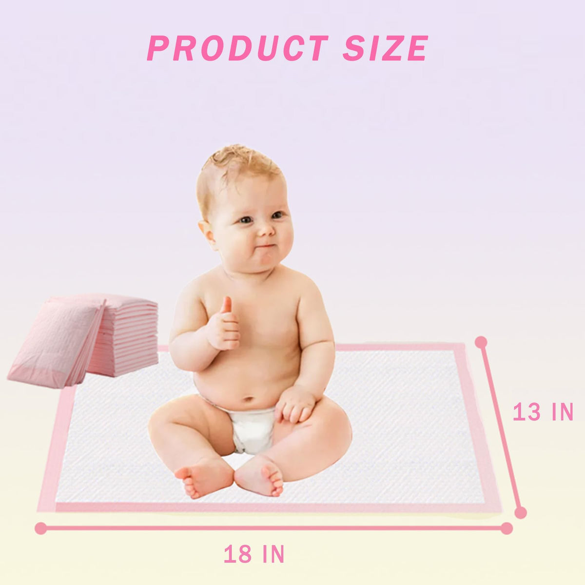 Nihao Honey Baby - Cambiadores desechables para bebé, 100 unidades, forro portátil para cambiador de pañales, almohadilla impermeable para bebé, transpirable, tela suave no tejida, absorción rápida