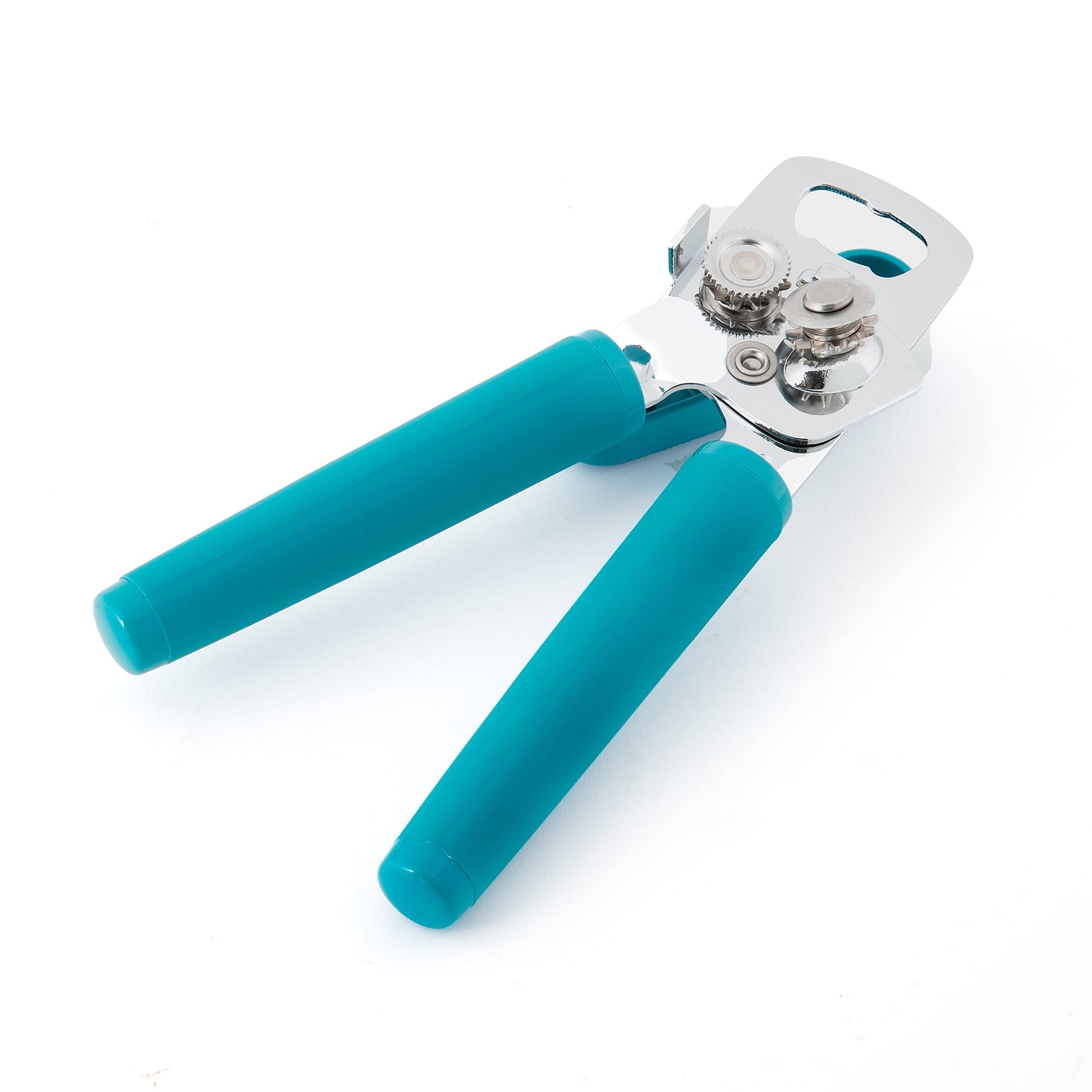 KitchenAid - Abrelatas y abrebotellas multifunción clásico fácil de usar, rueda de corte de acero inoxidable afilada, asas ergonómicas suaves, Ocean Drive