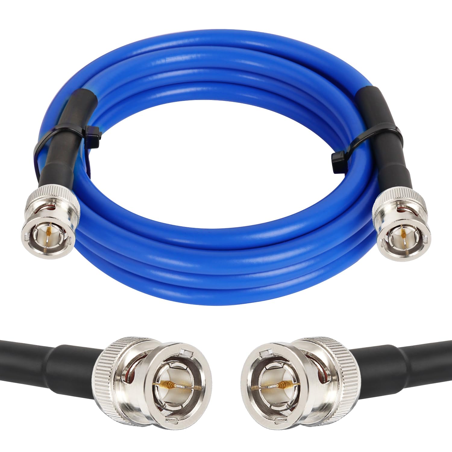 XRDS -RF: Cable SDI 12G de 6 pies, BNC Macho, RG6, 75 Ohm, Compatible con HD-SDI/3G/6G-SDI/4K/8K, para Cámara de Seguridad y Convertidor SDI