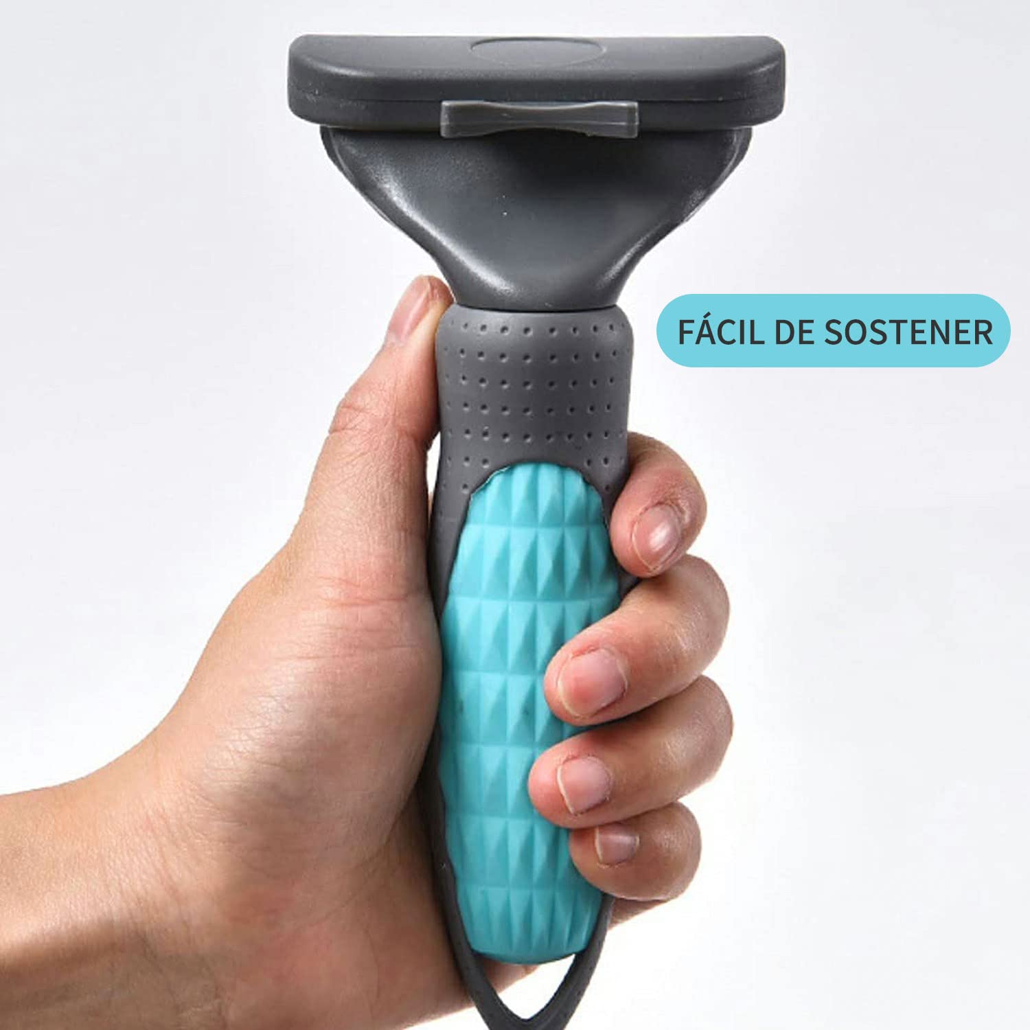 Cepillo Quita Pelo para Mascotas Shedding Tool Azul