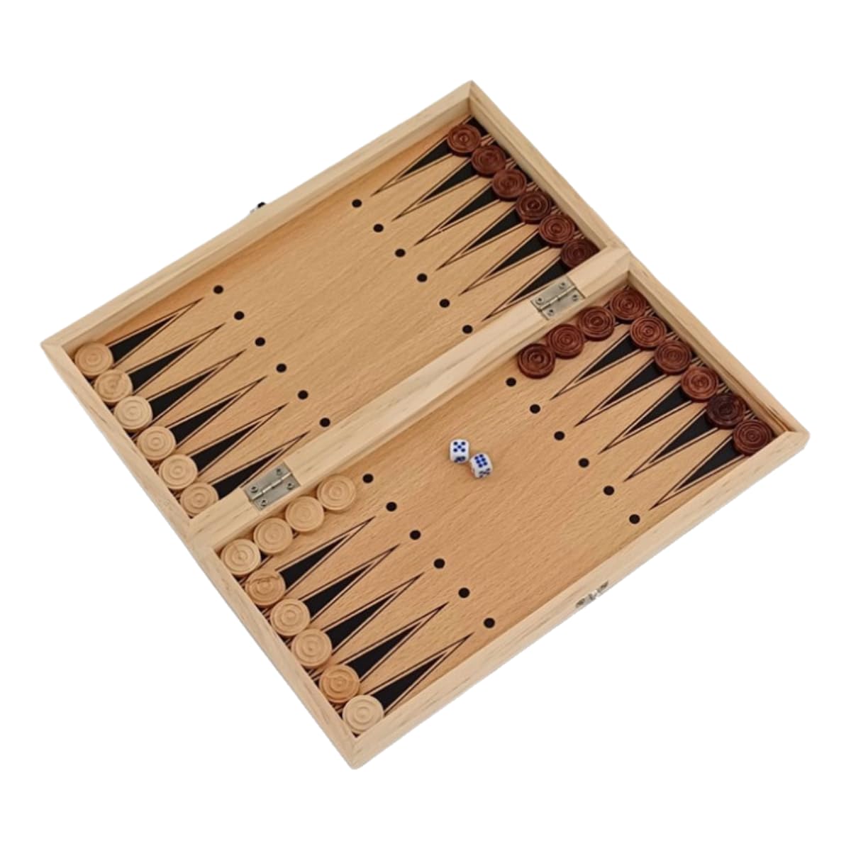 Genérico Juego de Mesa 3 en 1 con Ajedrez, Checkers y Backgammon, Ajedrez Plegable con Tablero de Chess, Juego de Ajedrez Portatil y Profesional para Niños y Adultos，Ajedrez Profesional 29x29cm
