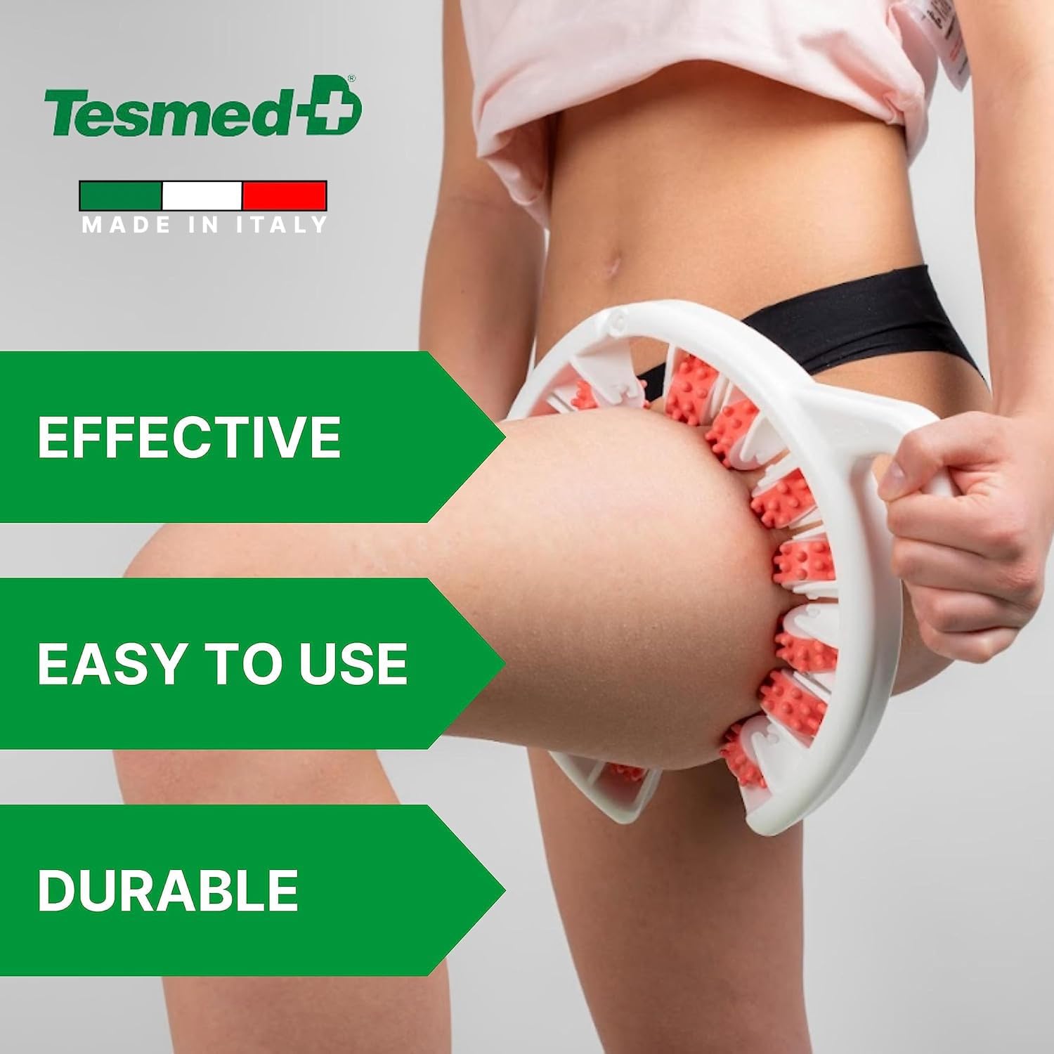 TESMED CELLULITE masajeador Anticelulítico, made in Italy patente depositado para tratar la celulitis: eficacia clínicamente probada. Masajeador Celulitis