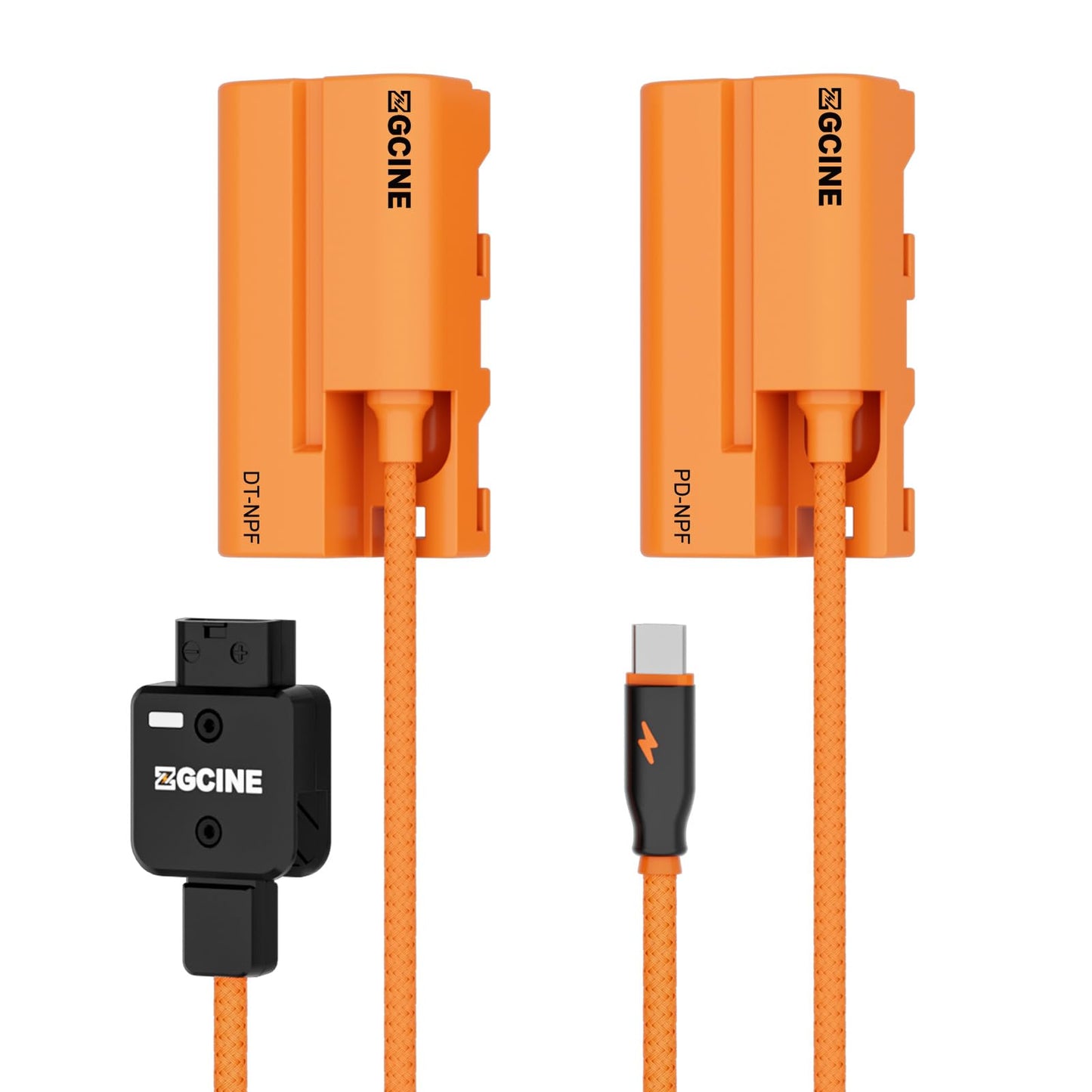 ZGCINE - Cable USB-C PD a batería falsa NPF (Cable trenzado)