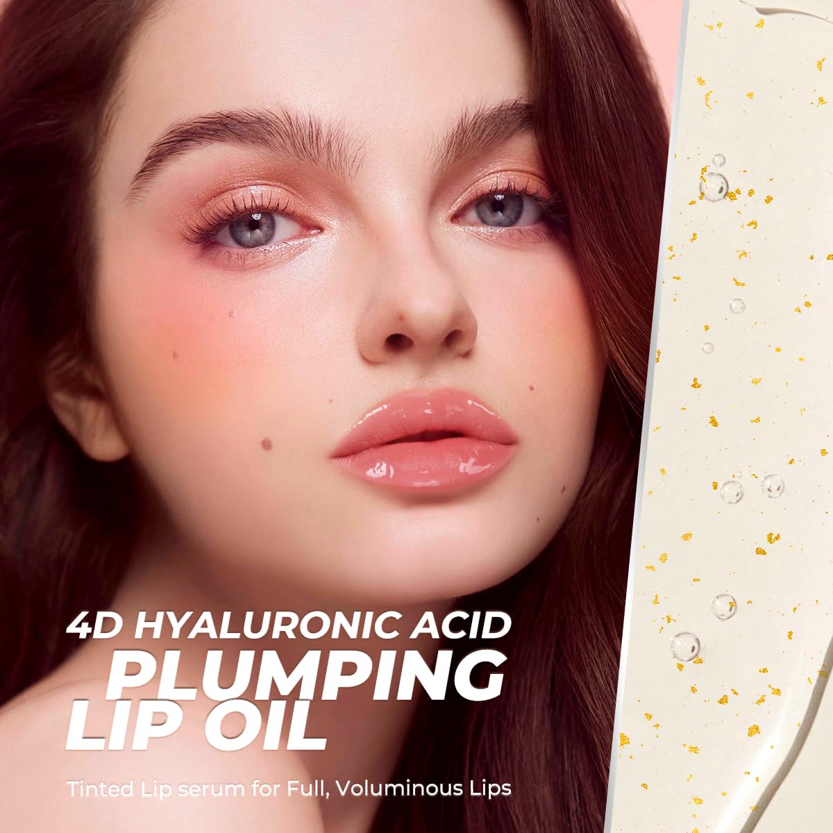 SACE LADY Aceite Labial de Color, Aceite Labial Hidratante Femenino, Esencia Labial Hidratante no Pegajosa (03, 0.12Oz)