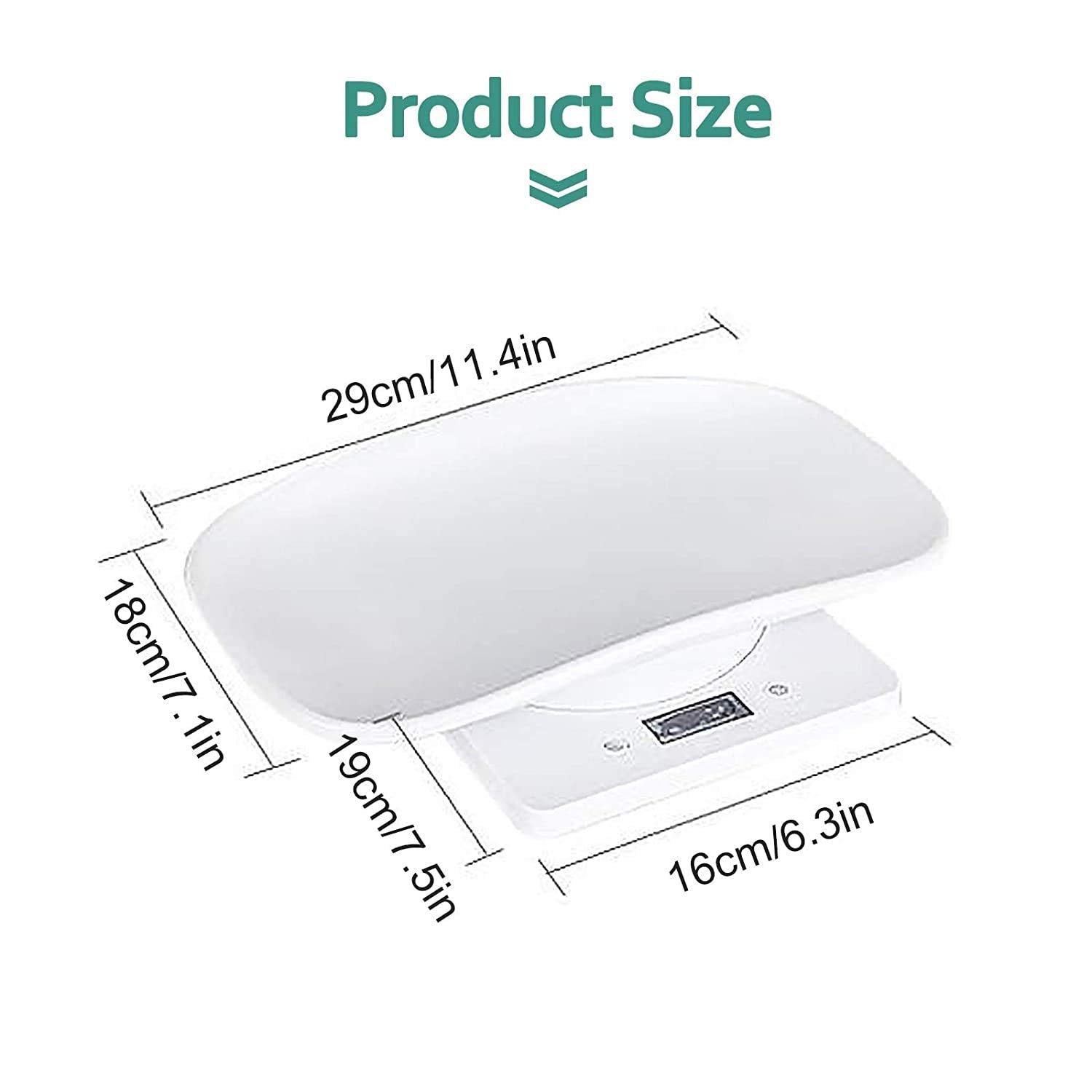 Báscula digital para mascotas, con pantalla LCD, báscula electrónica para alimentos, mini precisión gramos, balanza de equilibrio de peso con alta precisión g/ml/oz/lb para perros, gatos, hámsteres, tortugas, lagartos, animales pequeños