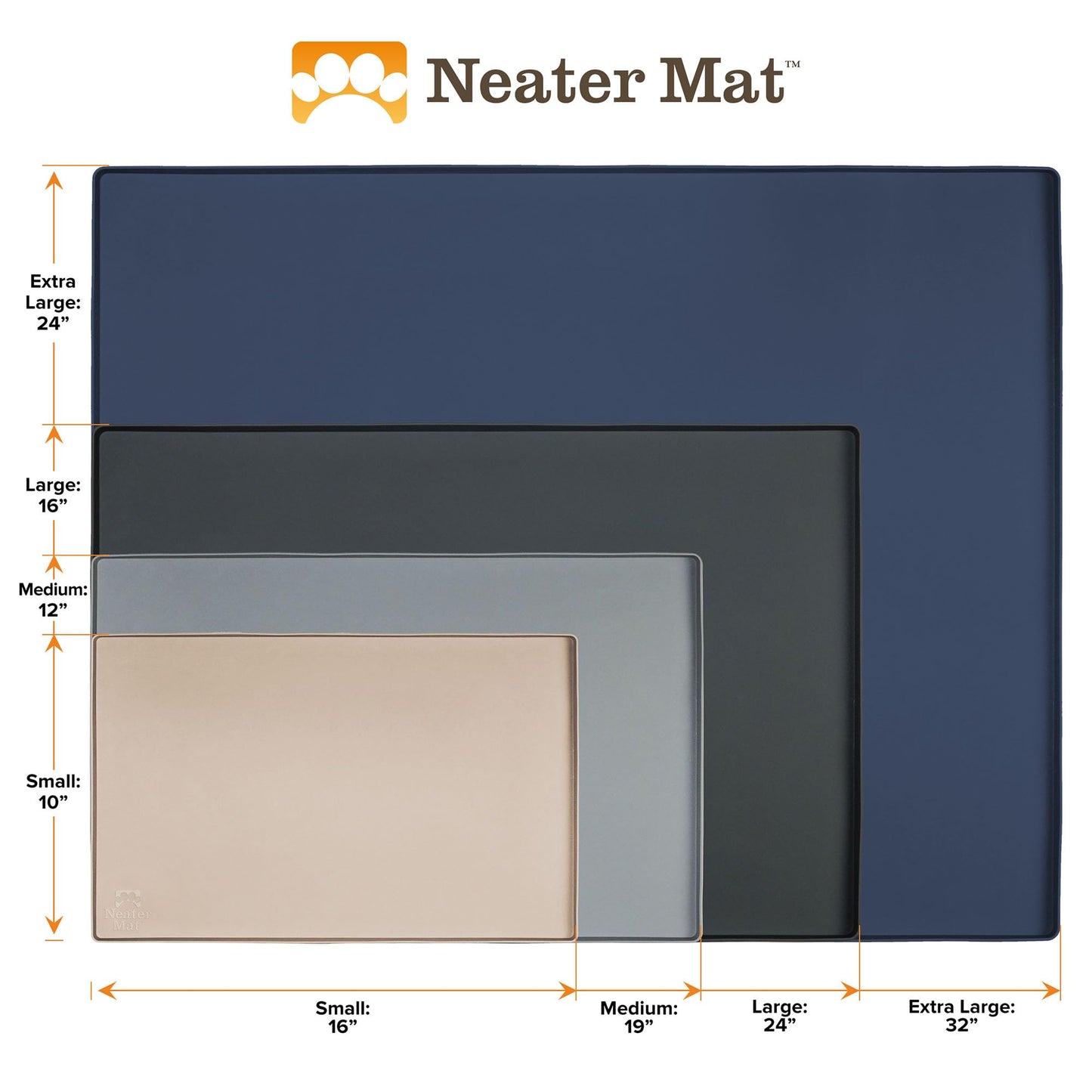 Alfombrilla Impermeable para Mascotas Neater Pet Brands Capuchino Protectora de Suelos