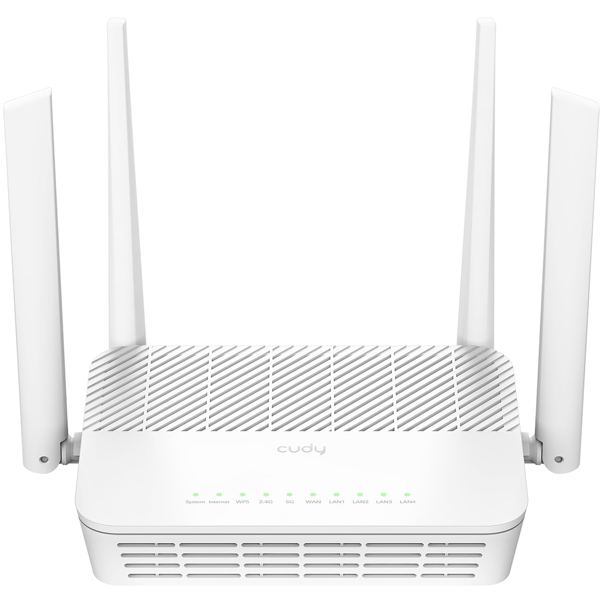 Cudy WR3000S AX3000 - Enrutador WiFi de doble banda 6, 5 puertos Gigabit Ethernet RJ45, 4 antenas, MU-MIMO, OpenVPN, Wireguard, Zerotier, Ipsec VPN, Cloud APP