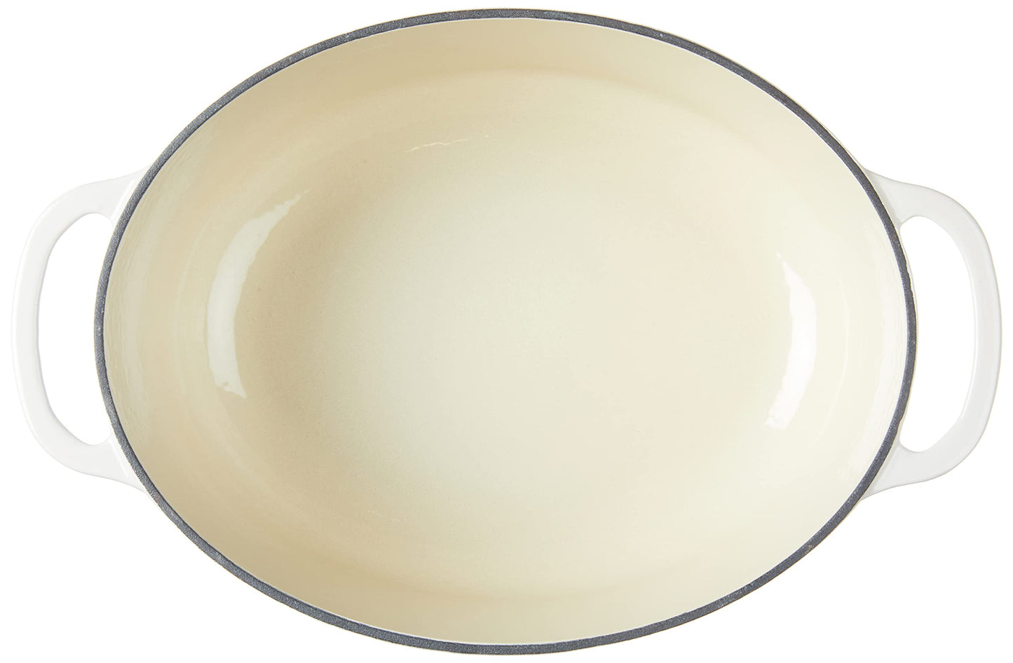 Lodge Horno holandés de hierro fundido esmaltado, Blanco, 6.6 l, 1